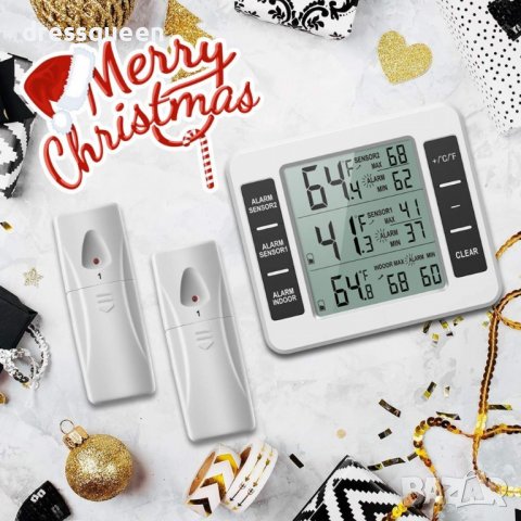 2225 станция за вътрешна / външна температура, Безжичен сензор, снимка 9 - Други стоки за дома - 37401793