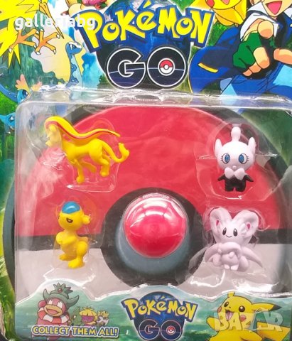 Комплект с фигурки на Покемон (Pokemon, Pikachu)