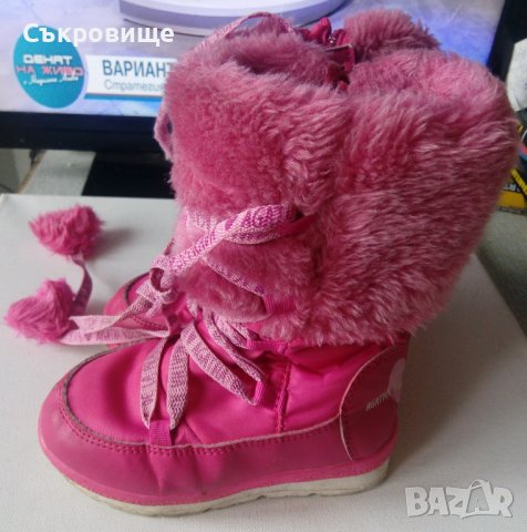 Детски ботуши апрески розови за момиче зимни боти момичешки, снимка 7 - Детски боти и ботуши - 40329036