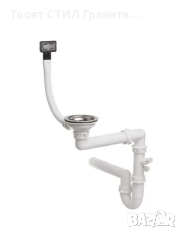 STOP! Christmas Графит кухненска мивка OSLO 50 XXL+ Смесител FLEX+Сифон, снимка 5 - Мивки - 52638097