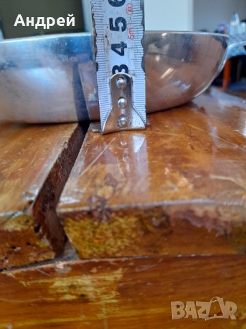 Стар алуминиев тиган #3, снимка 5 - Антикварни и старинни предмети - 32125502