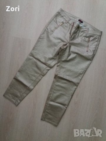 Дънки/панталон в перлен златист цвят размер 40, снимка 1 - Дънки - 30768010