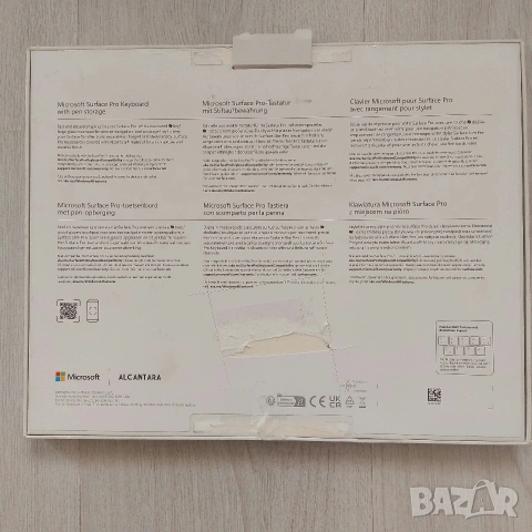 Оригинална Клавиатура Microsoft Surface Pro Signature (Model 1864) – Alcantara, снимка 2 - Таблети - 54020985