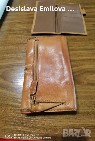 Ръчно изработено портмоне от 100 %телешка кожа , снимка 4 - Портфейли, портмонета - 38882416