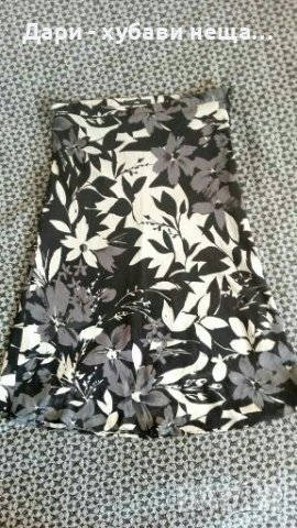 Пола на цветя, от шифон, с подплата🍀❤М❤🍀арт.4305