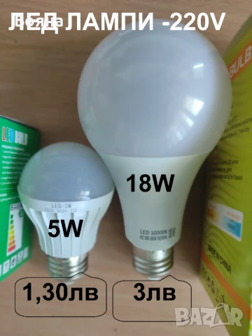 LED лампа - Без нужда от драйвер AC 220V 240V 20W 30W 50W 60W , снимка 10 - Лед осветление - 42393888