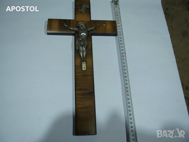 Кръст с разпятие, снимка 3 - Антикварни и старинни предмети - 35108916