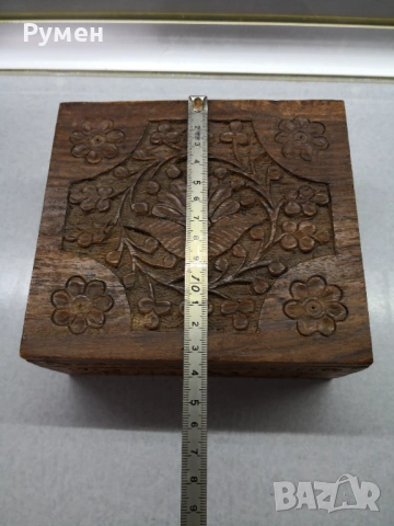 Кутия дърворезба за бижута и дребни вещи , снимка 4 - Декорация за дома - 54234268