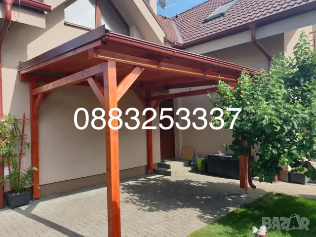 Изграждане на дървени навеси Покриви с гаранция Ремонт на покриви и хидроизолации, снимка 12 - Ремонти на покриви - 49818396