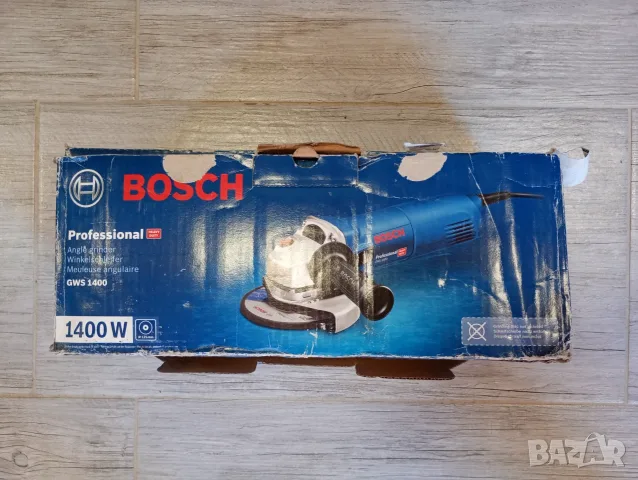 Електрически ъглошлайф Bosch GWS 1400, 125 мм, 1400 W, снимка 2 - Ъглошлайфи - 55787571