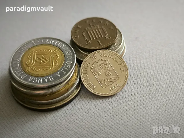 Mонета - Венецуела - 5 сентима | 1964г., снимка 2 - Нумизматика и бонистика - 50335657