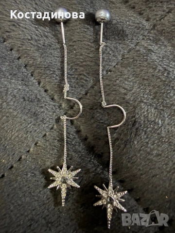 Сваровси обеци , снимка 3 - Обеци - 53918545