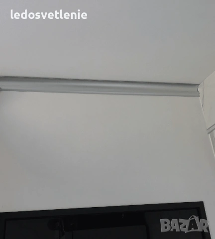 Декоративен LED Корниз за Таван – Алуминиев Профил за LED Лента + дифузор (капаче) пръчка 2 метра, снимка 6 - Лед осветление - 54310593