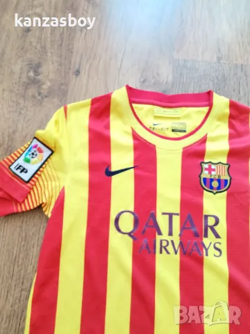 Nike FC Barcelona 2013-14 Away - юношеска футболна тениска 147-158см., снимка 4 - Детски тениски и потници - 48882512