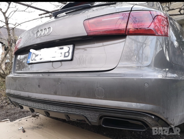 Audi A6 C7 S line Competition Дифузьор с накрайници 