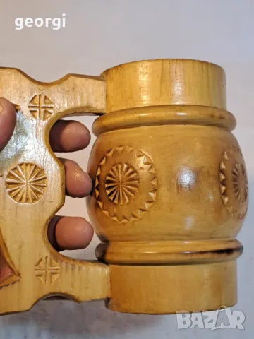 Руска дървена халба    18/1, снимка 2 - Колекции - 49002913