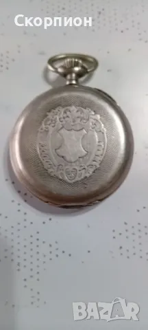 Швейцарски джобен СРЕБЪРЕН часовник - Класика в жанра - Рядък, снимка 15 - Джобни - 48925860