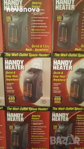 Портативна керамична печка Handy Heater, 400w, с таймер, снимка 4 - Други стоки за дома - 47989024