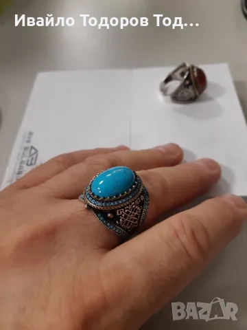 Масивни мъжки бутикови сребърни пръстени с позлата ръчна изработка, снимка 6 - Пръстени - 47853721