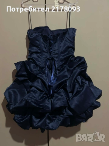 Тъмно синя официална рокля, снимка 4 - Рокли - 54169377