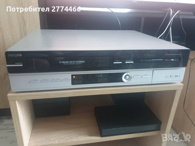 Двустранен Рекордер PHILIPS VHS-DVD DVDR-3510V!