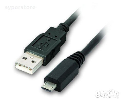 Кабел USB2.0 към Micro USB 0.50m 2.5A Черен VCom SS001264 Cable USB - Micro USB M/M