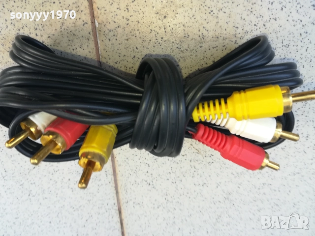 КАБЕЛ-АУДИО ВИДЕО-ЧИНЧОВЕ 1210250849, снимка 4 - Други - 52024201