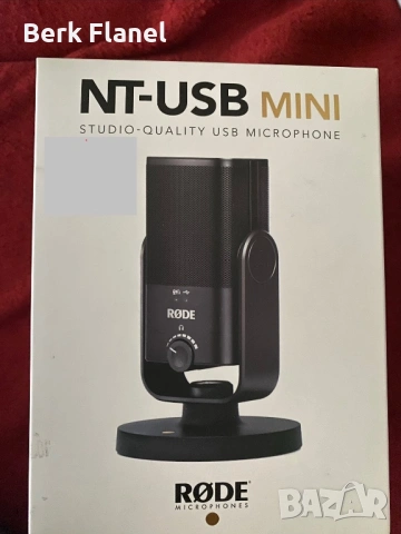 Rode NT-USB Mini микрофон, КАТО НОВА, снимка 6 - Микрофони - 54017448