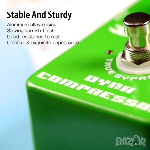  JOYO динамичен компресорен педал за електрическа китара и бас, снимка 7 - Китари - 53232228