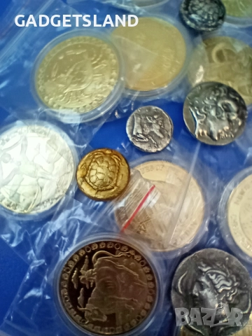 Голям Лот позлатени, колекционерски монети и реплики на Римски монети, снимка 4 - Нумизматика и бонистика - 51974516