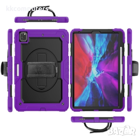 Apple iPad Pro 13 2024 Handle Silicone/ Hydric PC Удароустойчив Калъф и Протектор, снимка 5 - Калъфи, кейсове - 52848615