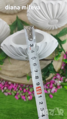 Вазички Маргаритки от гипсокерамика!!, снимка 10 - Декорация за дома - 51158796