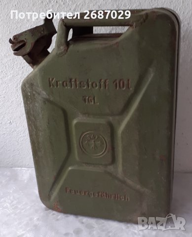 BAT  стара германска туба Бат, метал 10 литра, метал, метална