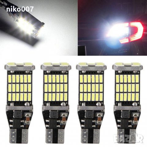 Мощни-Супер силни T15 led крушка за мигач-габарит-спирачка-задна скорост, снимка 3 - Аксесоари и консумативи - 31735521