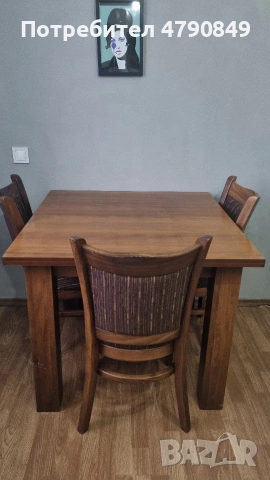 5 комплекта маса да хранене с 4 стола , снимка 2 - Маси - 54130278