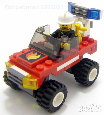 Lego 7241 Fire Car Лего 7241 Пожарна кола, снимка 2 - Конструктори - 42769092