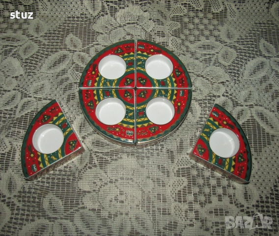 Порцеланови свещници с коледни мотиви, нови, снимка 7 - Декорация за дома - 52585654