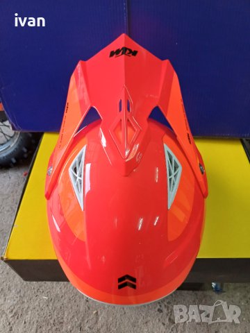 Каска ктм шлем кроc enduro sxf exc ендуро cross honda husqvarna , снимка 5 - Мотоциклети и мототехника - 42427565