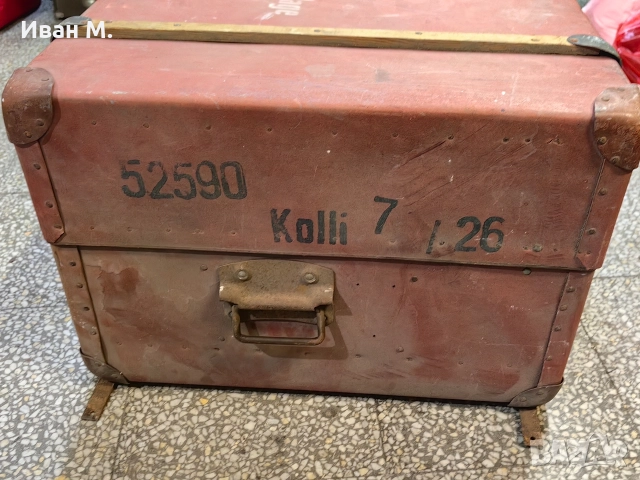 Немски транспортен сандък , снимка 8 - Антикварни и старинни предмети - 52814684