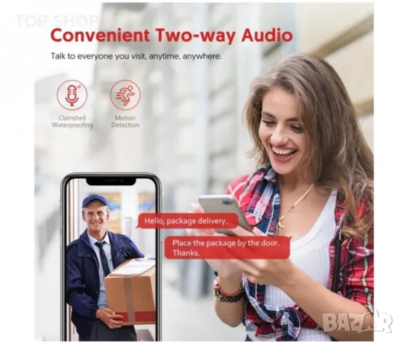 Victure PC750 1080P Външна охранителна камера,Нощно виждане, снимка 6 - Камери - 48623910