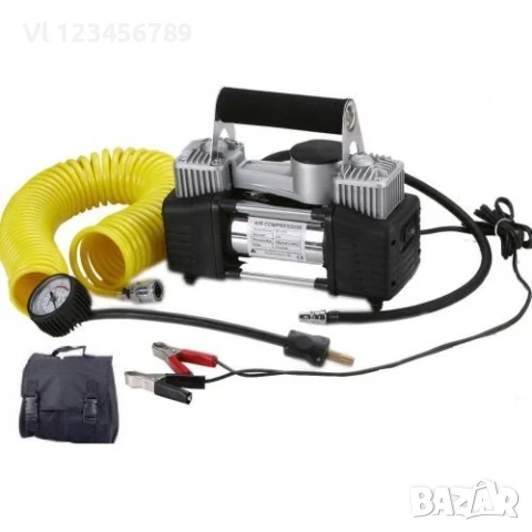 Двуцилиндров  компресор за автомобилни гуми KRAFTROYAL