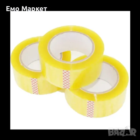 Прозрачно широко тиксо 300метра, 5см широко