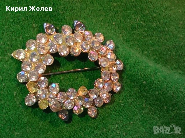 СРЕБРИСТА АРТ БРОШКА с МНОГО БОХЕМСКИ КРИСТАЛИ 14367, снимка 9 - Други - 30665834