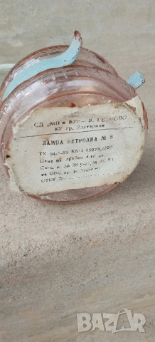 Газена / петролна лампа, снимка 3 - Настолни лампи - 44640328