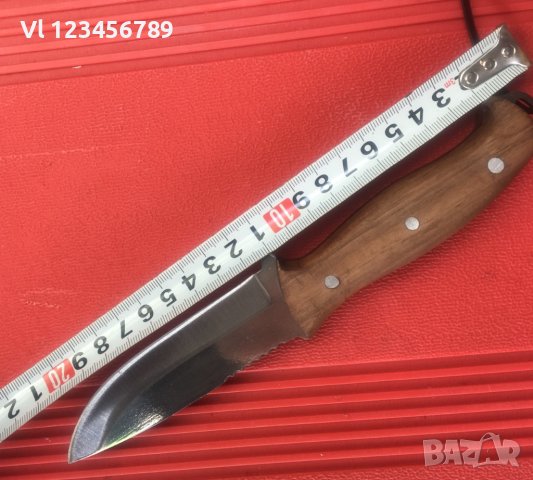 Стабилен, ръчно направен нож, чирени орех рог 100х200 Турция, снимка 1 - Ножове - 40811751