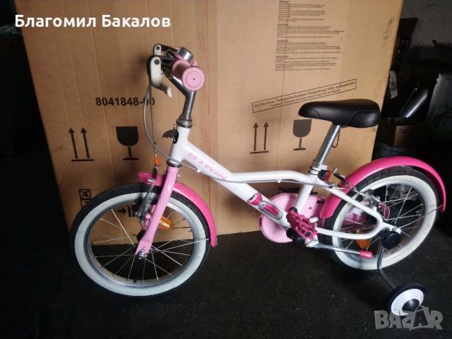 Детски веросипед за момиче B'TWIN Docto Girl 16", снимка 2 - Столчета за кола и колело - 51324663