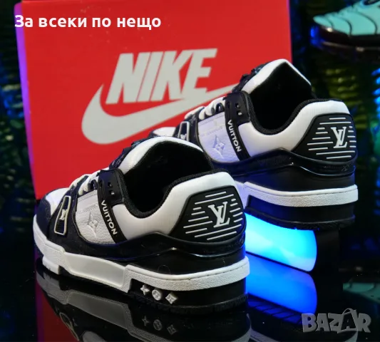 Louis Vuitton Унисекс👟Мъжки Маратонки👟Дамски Спортни Обувки👟Сникърси Цвят- Бяло И Черно Код S465, снимка 4 - Маратонки - 55933899