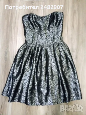 Сребриста бална рокля, снимка 9 - Рокли - 48944434