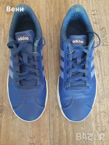 Дамски кожени кецове Adidas- размер 39 1/2, снимка 2 - Кецове - 56113115