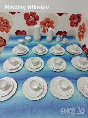 Порцеланов сервиз Hutschenreuther Serie Exzellent weiss, снимка 15 - Сервизи - 53329937